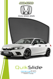 QS | QuikSlide | Quik Snap Window Sun Shades (Car Pardy) For Honda Civic 2022-2025