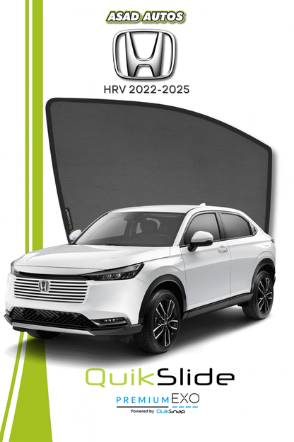 QS | QuikSlide | Quik Snap Window Sun Shades (Car Pardy) For Honda HRV 2022-2025