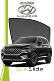 QS | QuikSlide | Quik Snap Window Sun Shades (Car Pardy) For Hyundai Santa Fe 2023-2024