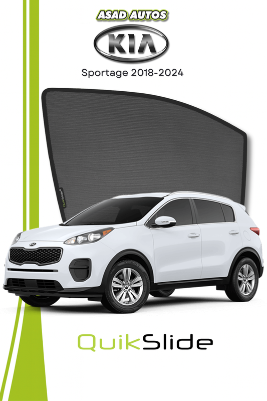 QS | QuikSlide | Quik Snap Window Sun Shades (Car Pardy) For Kia Sportage 2018-2024