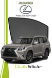 QS | QuikSlide | Quik Snap Window Sun Shades (Car Pardy) For Lexus Prado GX 2009-2023 SUV