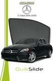 QS | QuikSlide | Quik Snap Window Sun Shades (Car Pardy) For Mercedes C Class 2015-2020 VIP Sedan
