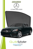 QS | QuikSlide | Quik Snap Window Sun Shades (Car Pardy) For Mercedes C Class 2015-2020 VIP Sedan