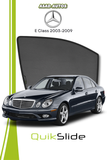 QS | QuikSlide | Quik Snap Window Sun Shades (Car Pardy) For Mercedes E Class 2003-2009