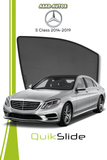QS | QuikSlide | Quik Snap Window Sun Shades (Car Pardy) For Mercedes S Class 2014-2019 VIP Sedan