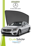 QS | QuikSlide | Quik Snap Window Sun Shades (Car Pardy) For Mercedes S Class 2014-2019 VIP Sedan