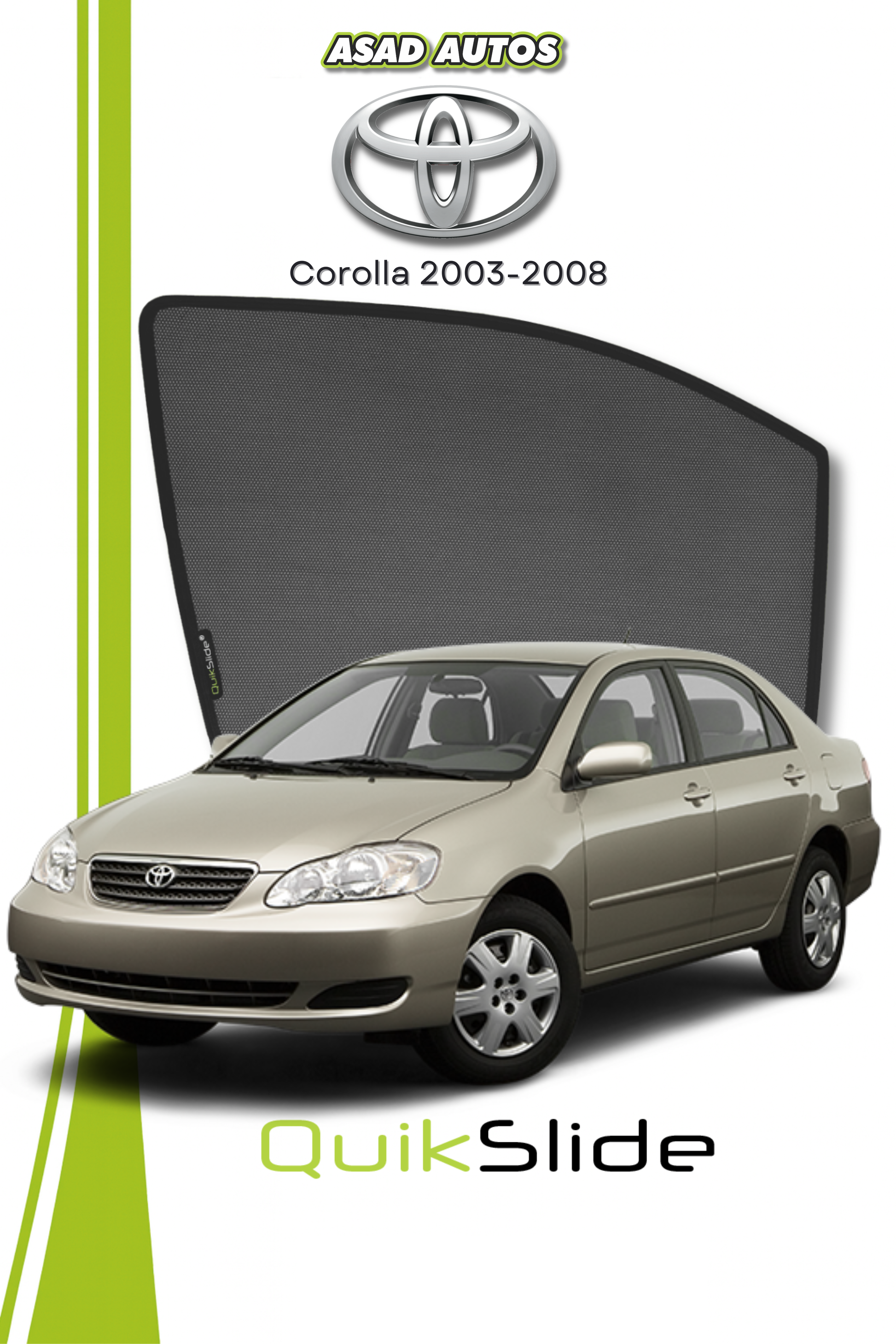 QS | QuikSlide | Quik Snap Window Sun Shades (Car Pardy) For Peugeot 2008 2022-2025