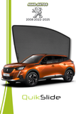 QS | QuikSlide | Quik Snap Window Sun Shades (Car Pardy) For Peugeot 2008 2022-2025