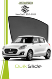 QS | QuikSlide | Quik Snap Window Sun Shades (Car Pardy) For Suzuki New Swift 2017-2026 Hatchback