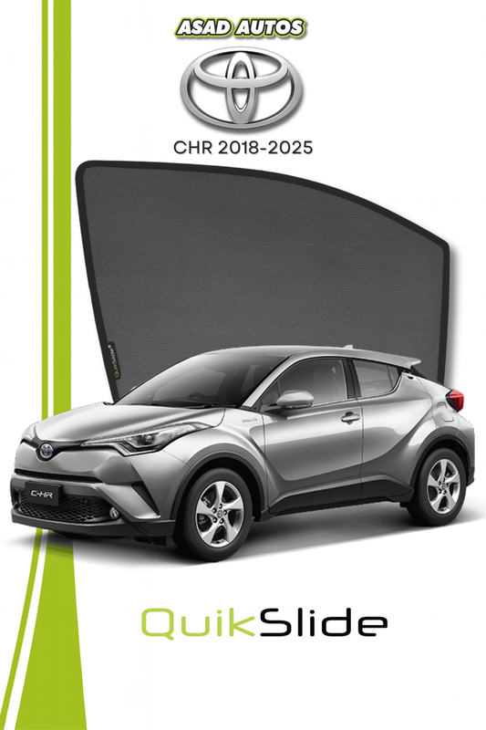 QS | QuikSlide | Quik Snap Window Sun Shades (Car Pardy) For Toyota CHR 2018-2025
