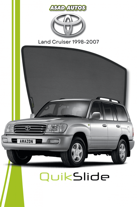 QS | QuikSlide | Quik Snap Window Sun Shades (Car Pardy) For Toyota Land Cruiser 1998-2007 SUV