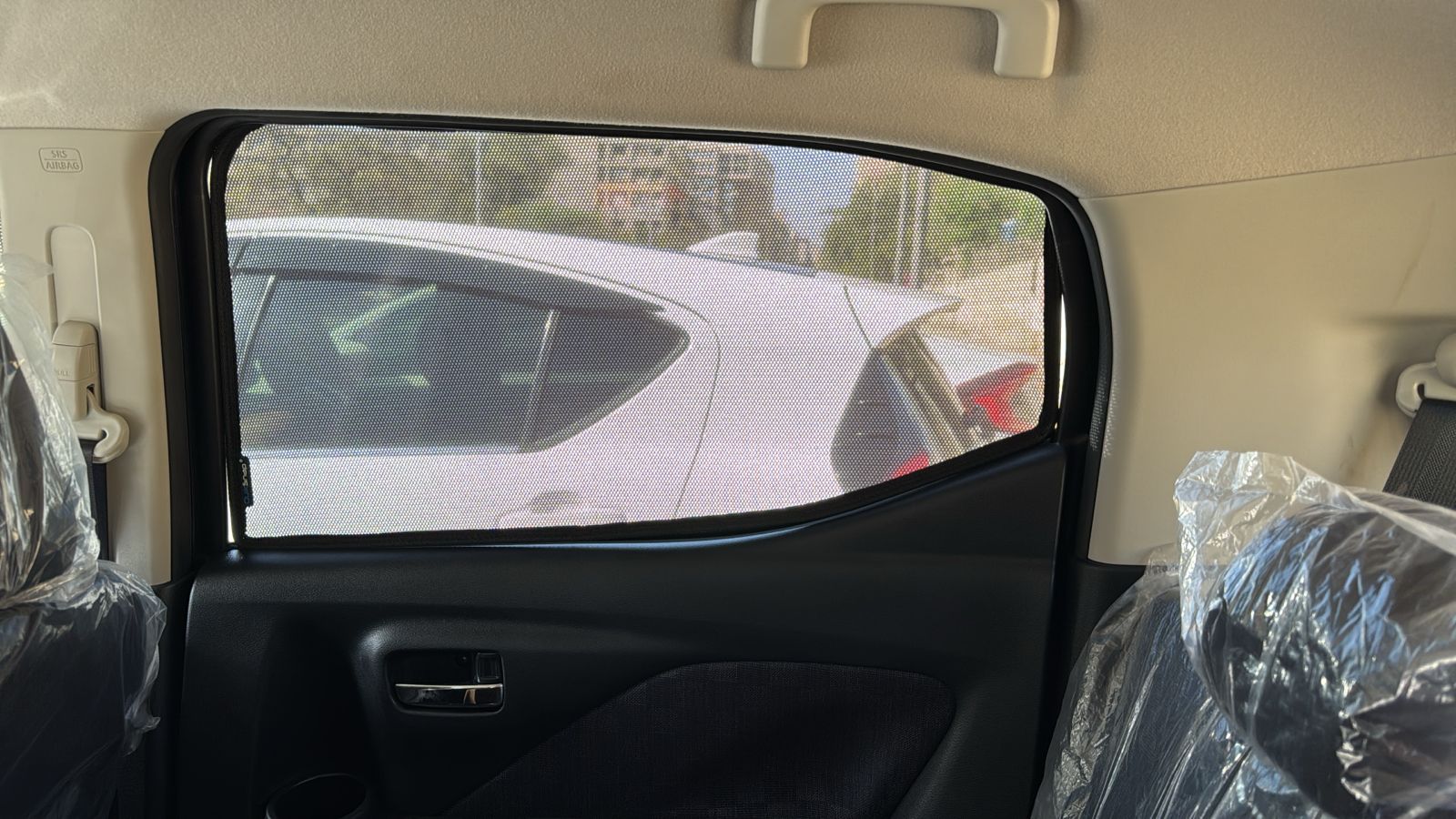 QS | QuikSlide | Quik Snap Window Sun Shades (Car Pardy) for Nissan Days – Custom-fit sunshades for UV protection, heat reduction, and enhanced privacy.