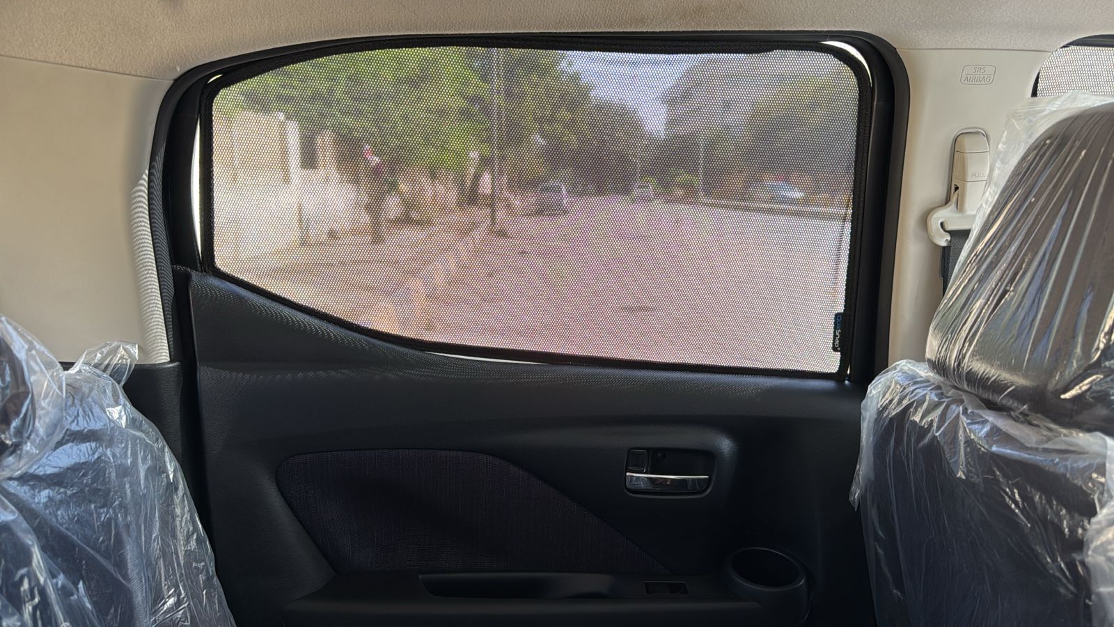 QS | QuikSlide | Quik Snap Window Sun Shades (Car Pardy) for Nissan Days – Custom-fit sunshades for UV protection, heat reduction, and enhanced privacy.