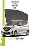 QS | QuikSlide | Quik Snap Window Sun Shades (Car Pardy) for Nissan Days – Custom-fit sunshades for UV protection, heat reduction, and enhanced privacy. 1