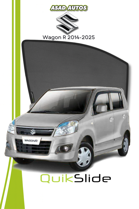 QS | QuikSlide | Quik Snap Window Sun Shades (Car Pardy) for Suzuki Wagon R 2014-2025
