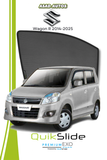 QS | QuikSlide | Quik Snap Window Sun Shades (Car Pardy) for Suzuki Wagon R 2014-2025