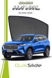 QS | QuikSlide | Quik Snap Window Sun Shades (Car Pardy) on Haval H6 2022–2025 Crossover Side Windows