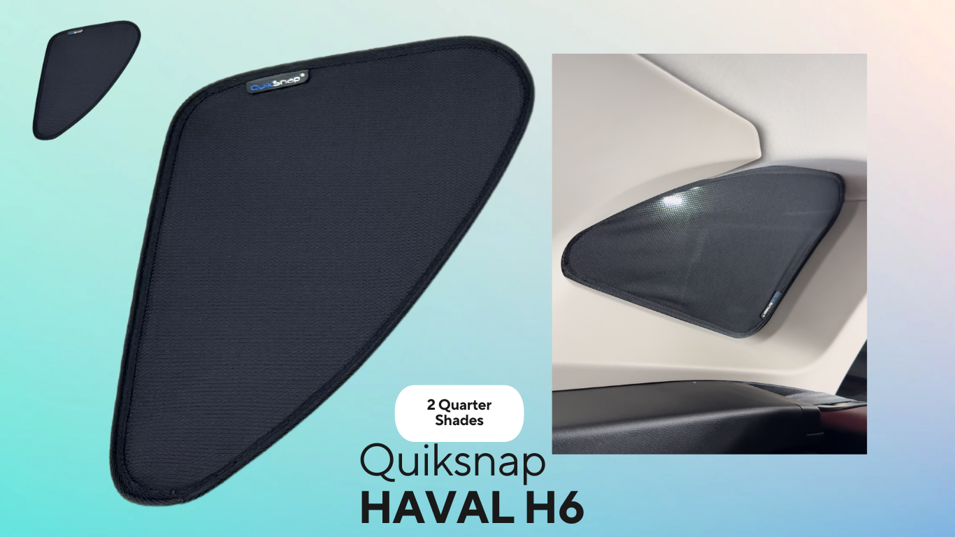 QS | QuikSlide | Quik Snap Window Sun Shades (Car Pardy) on Haval H6 2022–2025 Crossover Side Windows