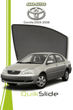 QS | QuikSlide | Quik Snap Window Sun Shades For Toyota Corolla 2003-2008