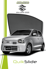 QS | QuikSlide | Quik Snap Window Sun Shades by Car Pardy for Suzuki Alto Hatchback 2014-2026 – UV Protection and Privacy