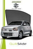 QS | QuikSlide | Quik Snap Window Sun Shades by Car Pardy for Suzuki Alto Hatchback 2014-2026 – UV Protection and Privacy