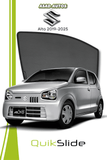 QS | QuikSlide | Quik Snap Window Sun Shades by Car Pardy for Suzuki Alto Hatchback 2014-2026 – UV Protection and Privacy
