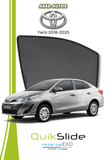 QS | QuikSlide | Quik Snap window sun shades for Toyota Yaris 2018-2025
