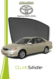QS | QuikSlide Sun Shades (Car Pardy) for Toyota Camry 2003–2006 – Custom Fit UV Protection