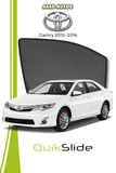 QS | QuikSlide Sun Shades (Car Pardy) for Toyota Camry 2012–2014 – Custom Fit UV Protection Window Visors