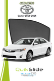 QS | QuikSlide Sun Shades (Car Pardy) for Toyota Camry 2012–2014 – Custom Fit UV Protection Window Visors