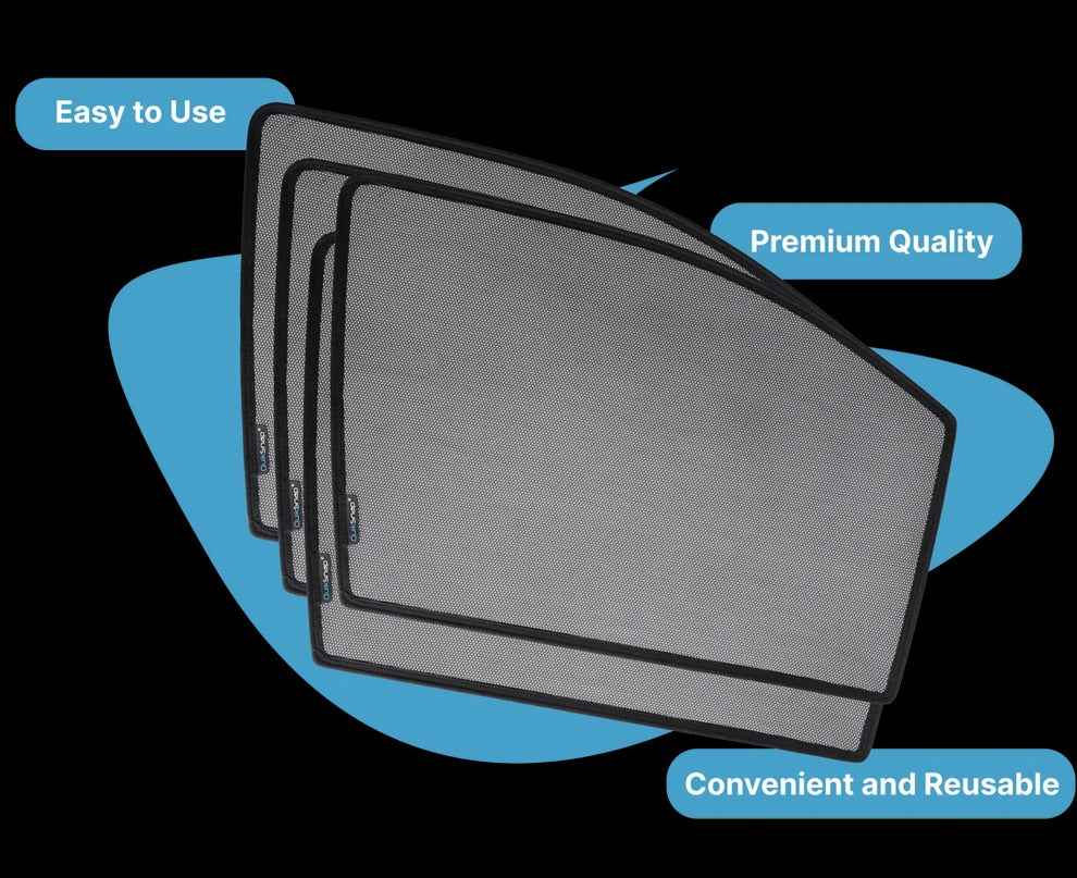 QS | QuikSlide Sun Shades (Car Pardy) for Toyota Land Cruiser LC 300 2021-2025 – Custom Fit, UV Protection & Style