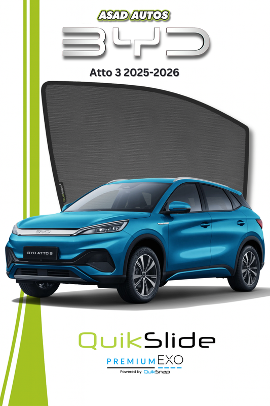 QS | QuikSlide Sun Shades (Pardy) for BYD Atto 3 (2025)