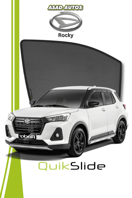 QS | QuikSlide Sun Shades (Pardy) for Daihatsu Rocky – Premium UV Protection & Custom Fit 