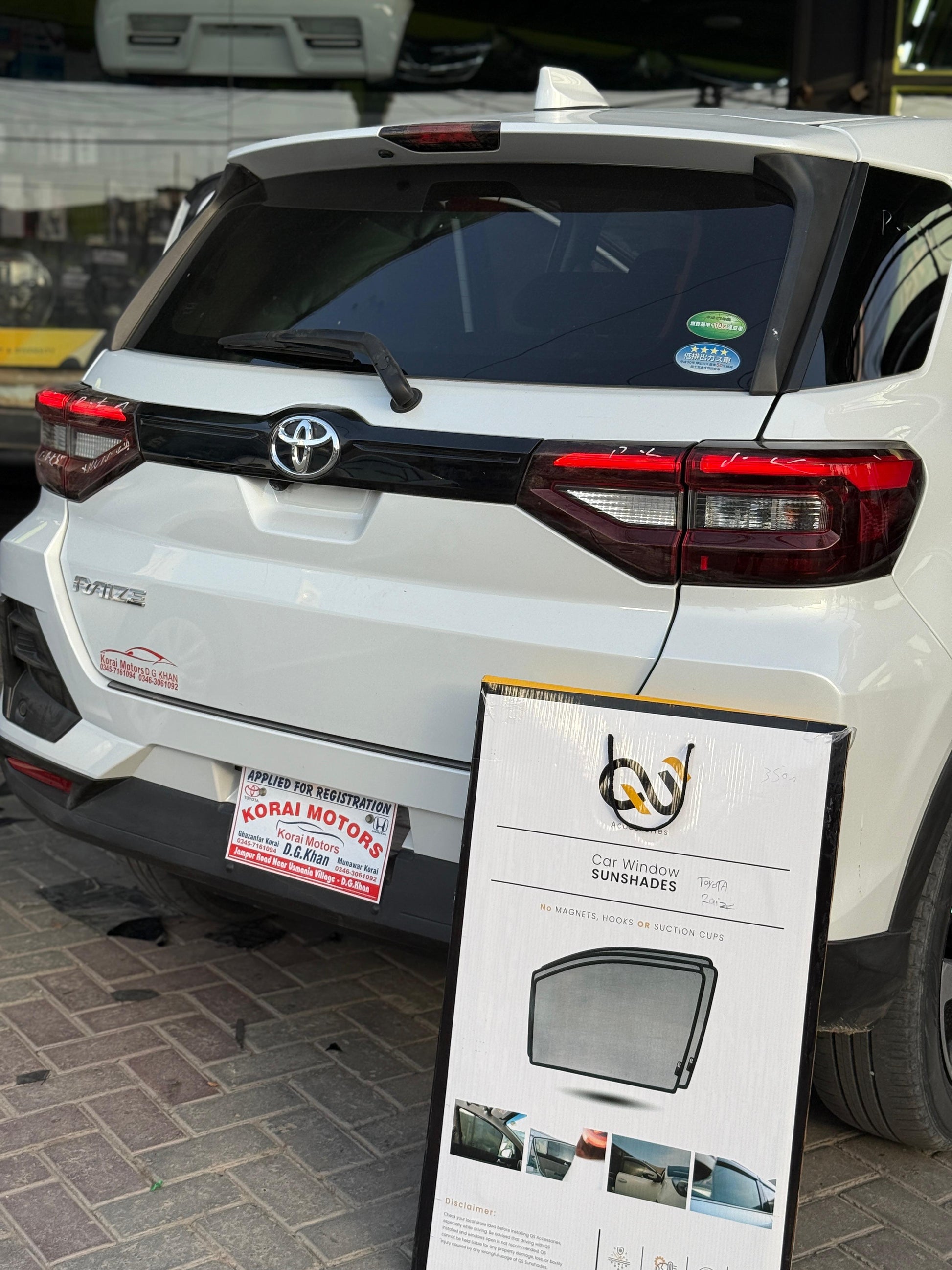 QS | QuikSlide Sun Shades for Toyota Raize | UV Protection | Custom Fit Car Shades