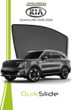 QS | QuikSlide Window Sun Shades (Car Pardy) for Kia Sorento HEV 2025 – UV Protection & Custom Fit