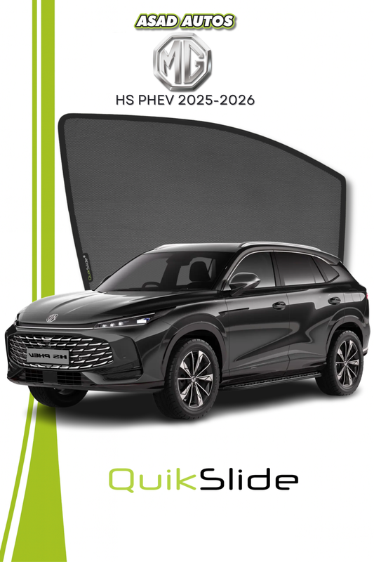 QS | QuikSlide Window Sun Shades (Car Pardy) for MG HS PHEV 2025 – Premium UV Protection & Custom Fit