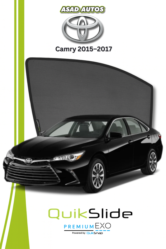 QS | QuikSlide Window Sun Shades Car Pardy for Toyota Camry 2015–2017