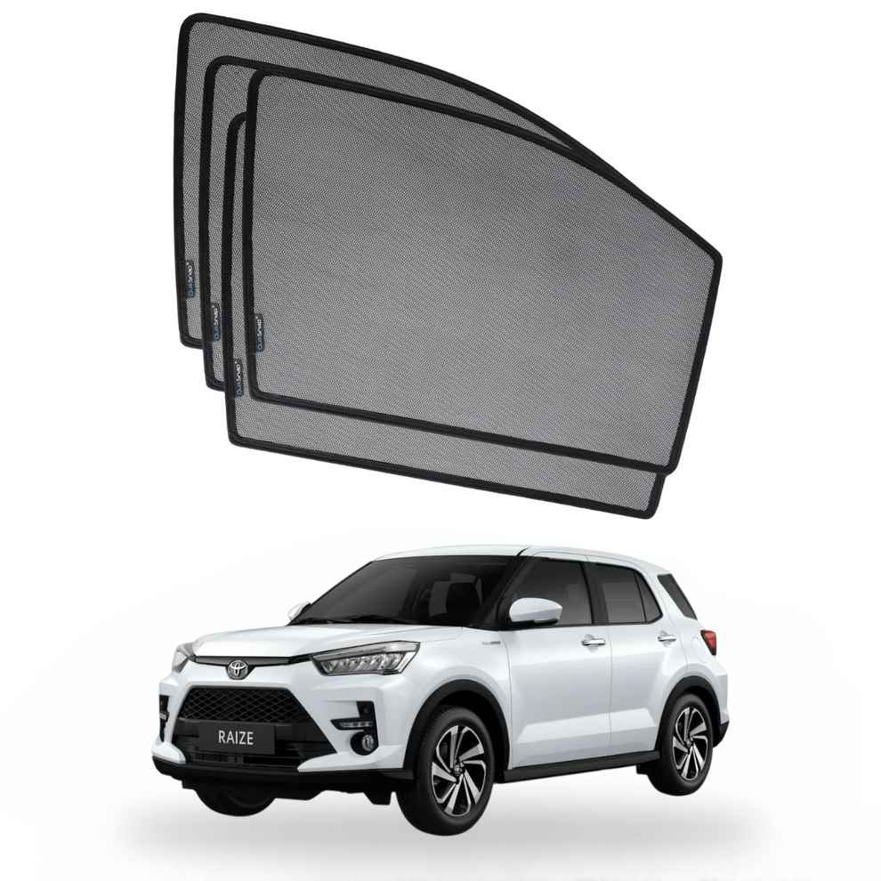 QS Sun Shades for Toyota Raize | UV Protection | Custom Fit Car Shades