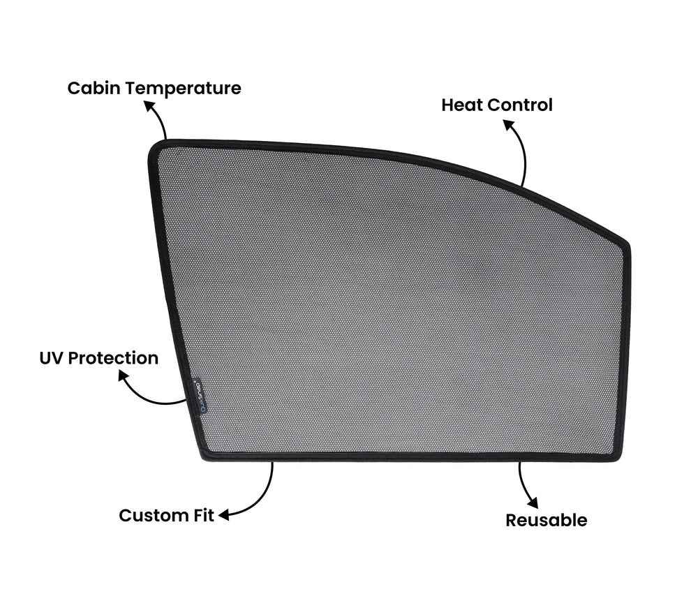 QS Sun Shades for Toyota Raize | UV Protection | Custom Fit Car Shades