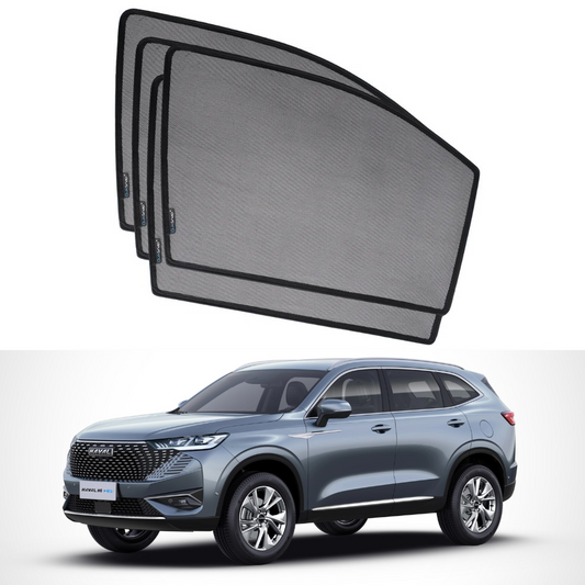 QS Window Sun Shades (Car Pardy) on Haval H6 2022–2025 Crossover Side Windows

