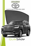 QuikSlide Car Sun Shades Toyota Land Cruiser LC 300