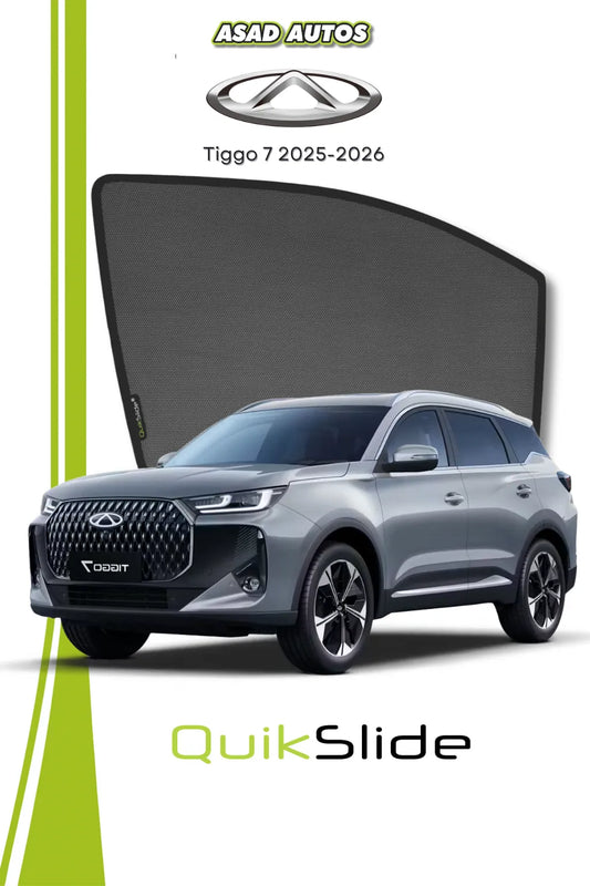 QuikSlide Chery Tiggo 7 Interior Window Sun Shades 2025–2026