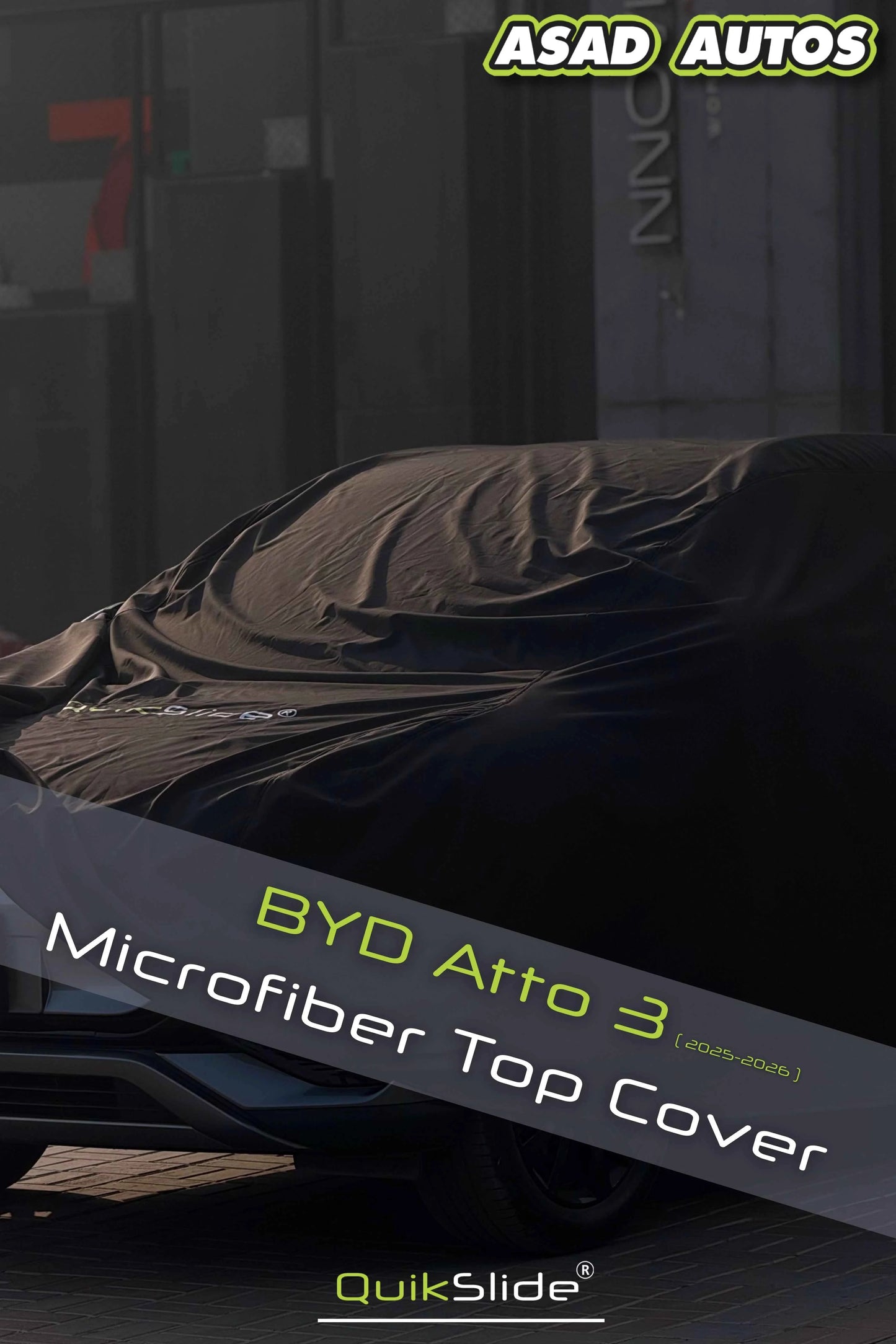 QuikSlide Microfiber Top Cover for BYD Atto 3 2025–2026