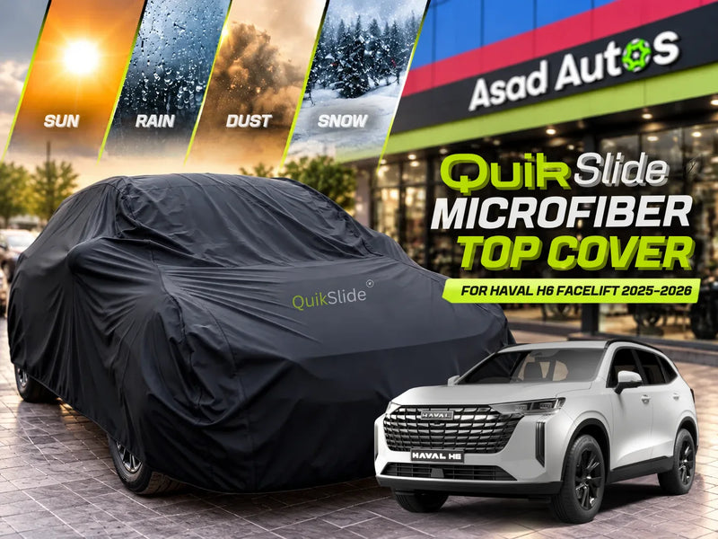 QuikSlide Microfiber Top Cover for Haval H6 Facelift 2025–2026 | Multiple Colors
