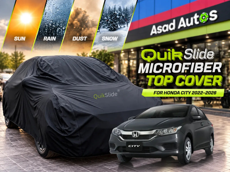 QuikSlide Microfiber Top Cover for Honda City 2022–2026