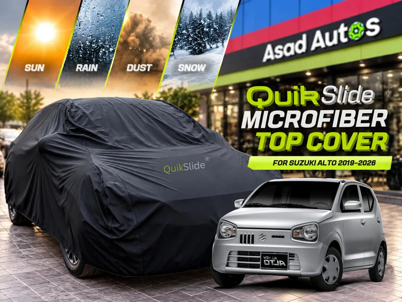 QuikSlide Microfiber Top Cover for Suzuki Alto 2019–2026