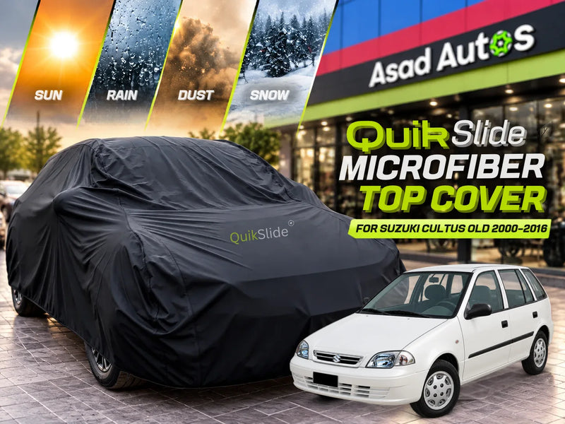 QuikSlide Microfiber Top Cover for Suzuki Cultus Old 2000–2016