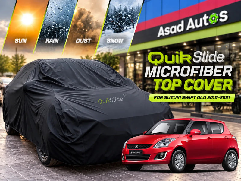 QuikSlide Microfiber Top Cover for Suzuki Swift Old 2010–2021