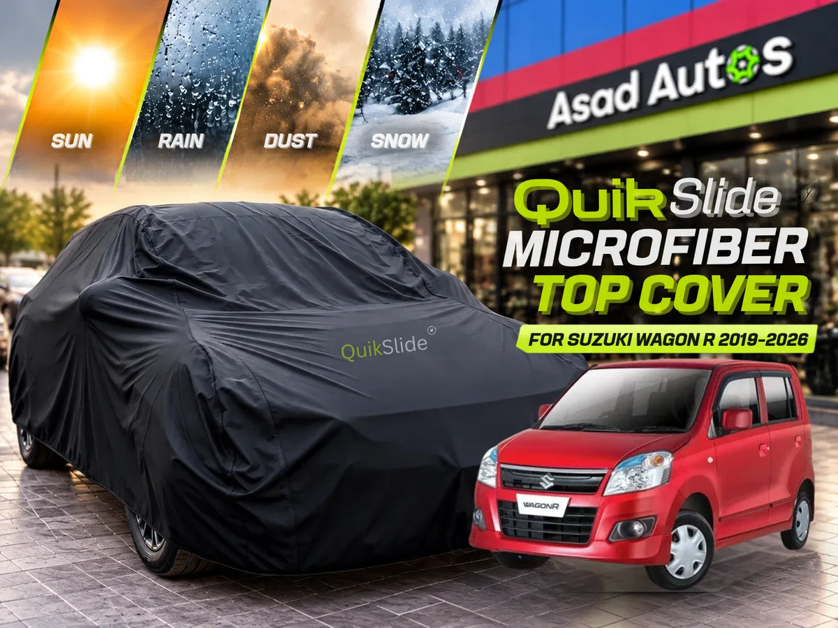 QuikSlide Microfiber Top Cover for Suzuki Wagon R 2019-2026