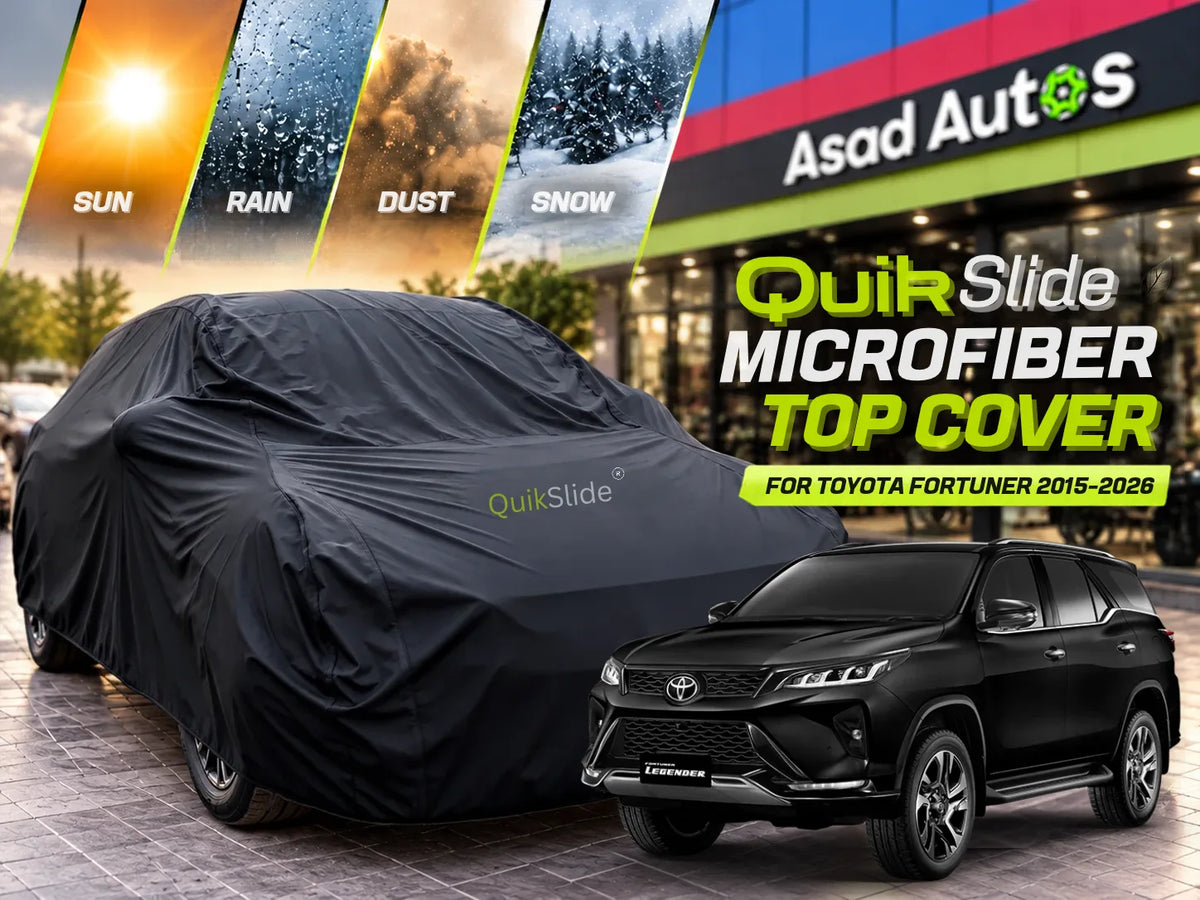 QuikSlide Microfiber Top Cover for Toyota Fortuner 2015-2026